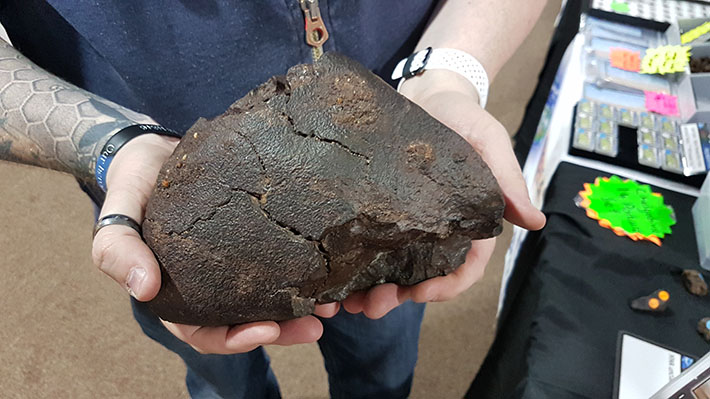 Meteorites for sale at PAS